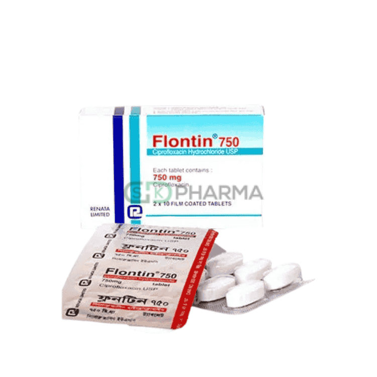 Flontin Tablet 750 mg (Ciprofloxacin)