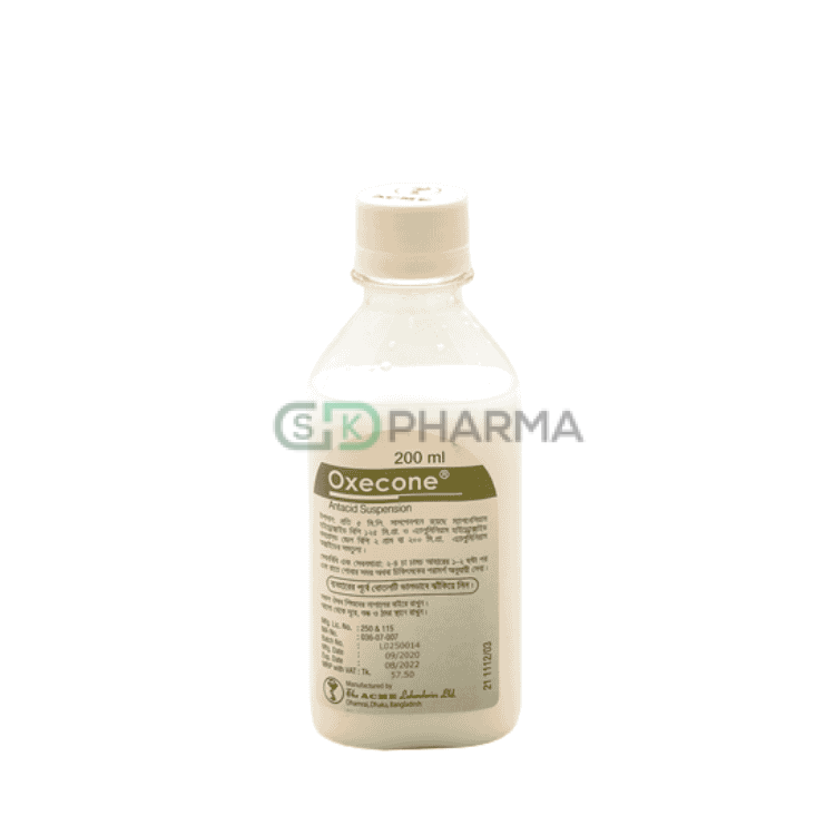 Oxecone Suspension (250 mg+400 mg)/5 ml (Aluminium Hydroxide + Magnesium Hydroxide)