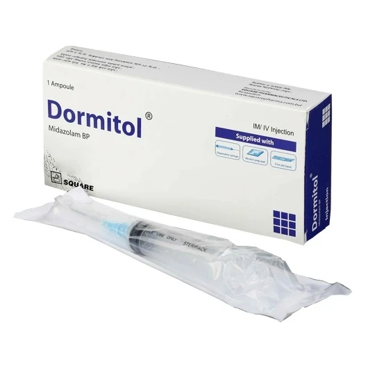 Dormitol IM/IV Injection, Midazolam 15 mg/3 ml