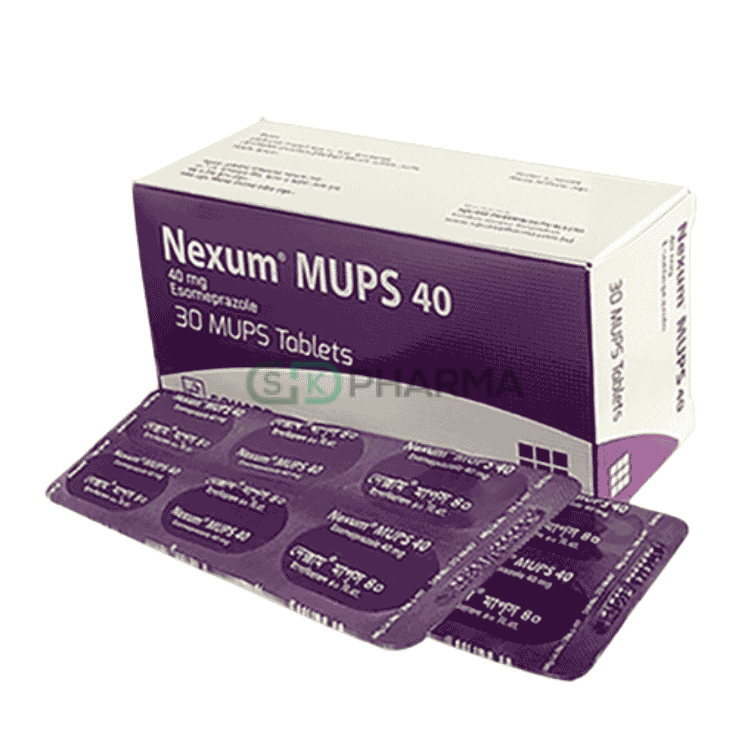 Nexum MUPS Tablet 40 mg (Esomeprazole (MUPS preparation))