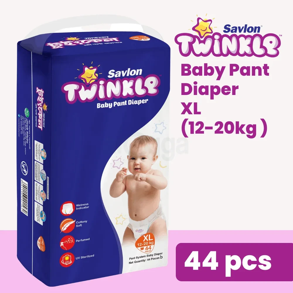 Savlon Twinkle Baby Pant Diaper XL 44 pcs (12-20 kg)