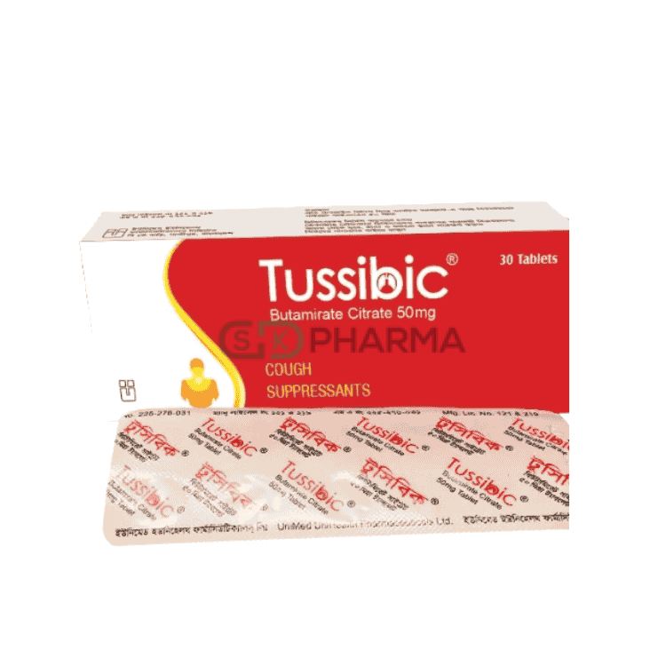 Tussibic Tablet 50 mg (Butamirate Citrate)
