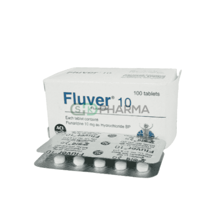 Fluver Tablet 10 mg (Flunarizine)