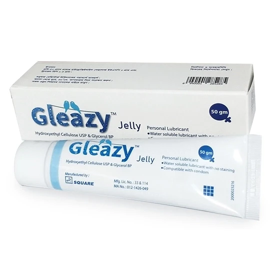 Gleazy Topical Gel 50gm, Hydroxyethyl Cellulose + Glycerin (1 gm+1.3 gm)/50 gm