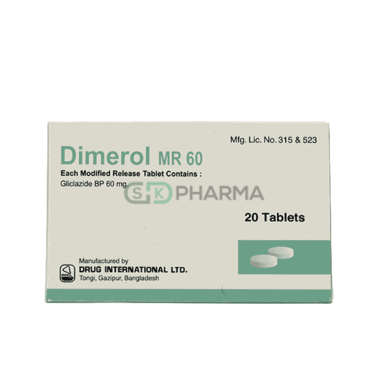 Dimerol MR Tablet 60 mg (Gliclazide)