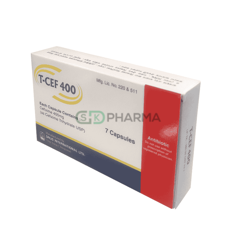 T-Cef Capsule 400 mg (Cefixime Trihydrate)