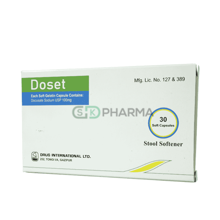 Doset Capsule 100 mg (Docusate Sodium (Oral))