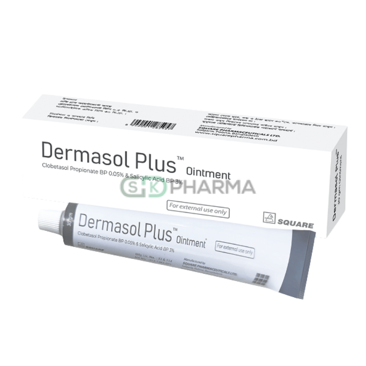 Dermasol Plus Ointment 0.05%+3% (Clobetasol Propionate + Salicylic Acid)