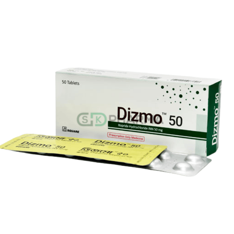Dizmo Tablet 50 mg Itopride (Hydrochloride)