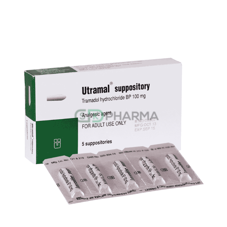 Utramal Suppository 100 mg (Tramadol Hydrochloride)