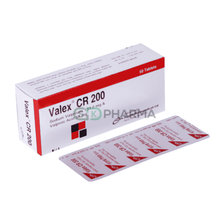 Valex CR Tablet 200 mg (Sodium Valproate)