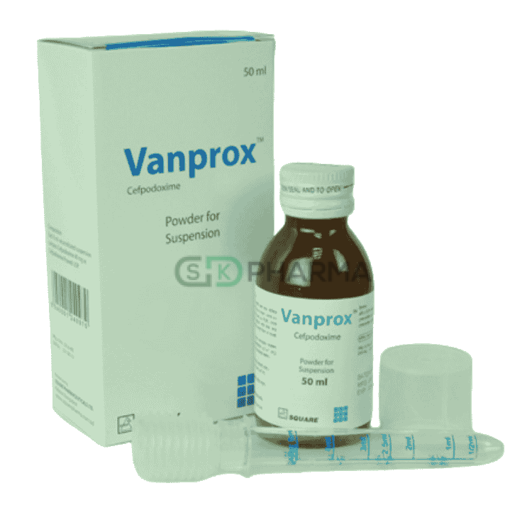 Vanprox Suspension 40 mg/5 ml (Cefpodoxime Proxetil)