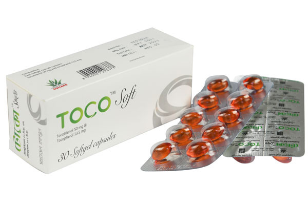 Toco Soft Capsule Tocotrienol + Tocopherol 50 mg + 13.5 mg