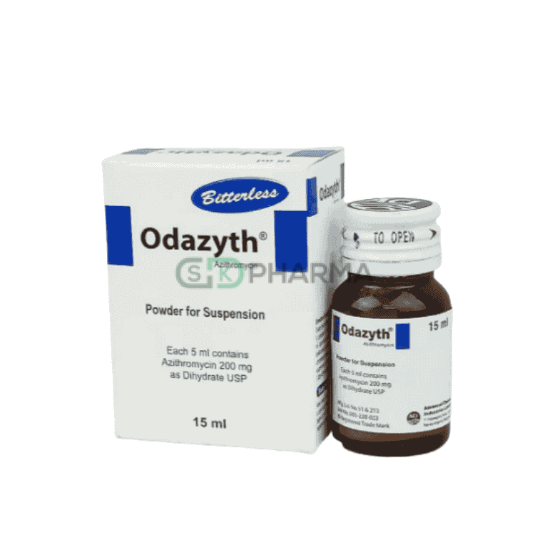 Odazyth Suspension 200 mg/5 ml (Azithromycin Dihydrate)