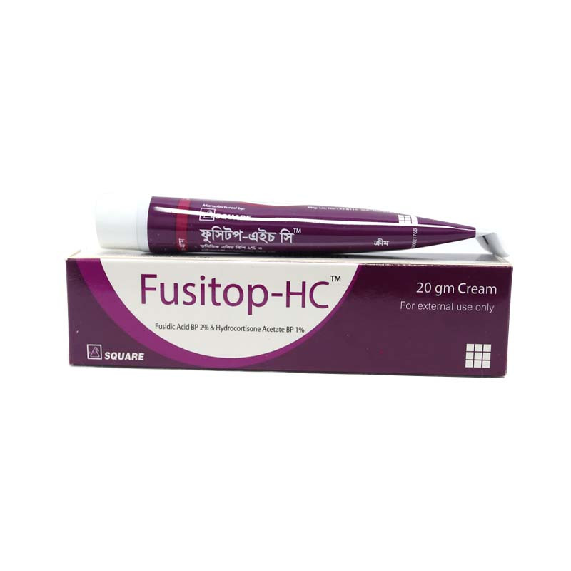 Fusitop-HC Cream  20gm, Fusidic acid + Hydrocortisone 2%+1%