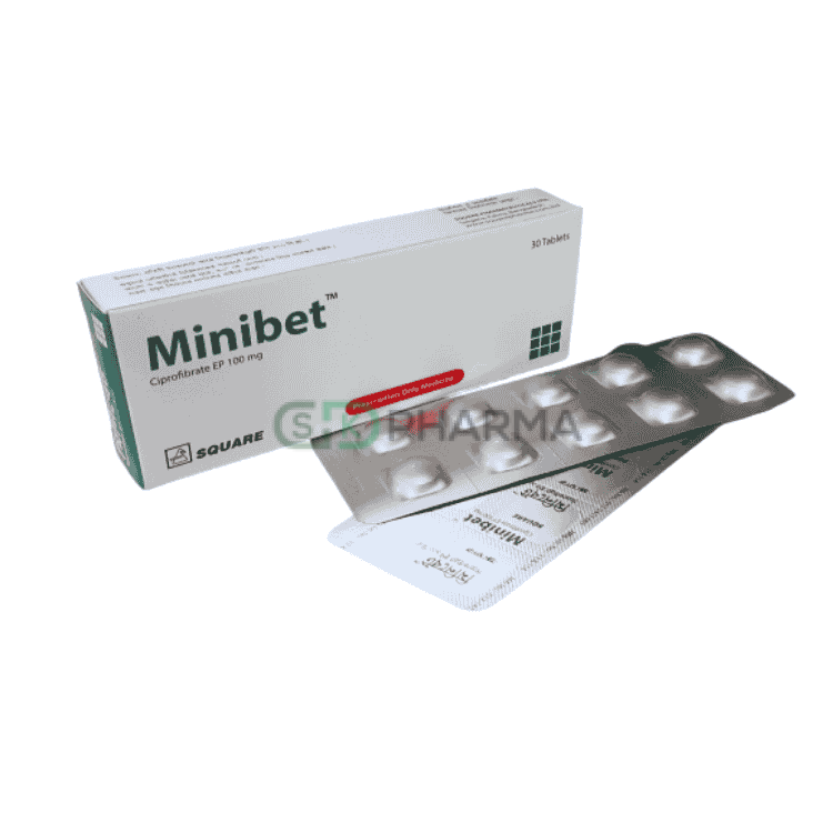 Minibet Tablet 100 mg (Ciprofibrate)