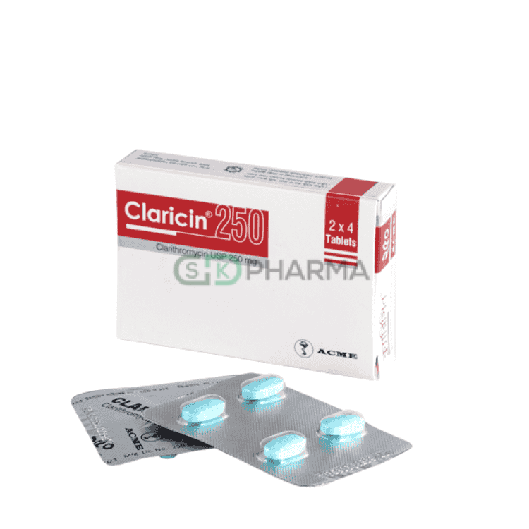 Claricin Tablet 250 mg (Clarithromycin)
