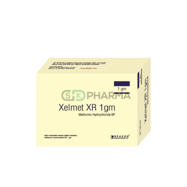 Xelmet XR Tablet 1000 mg (Metformin Hydrochloride)