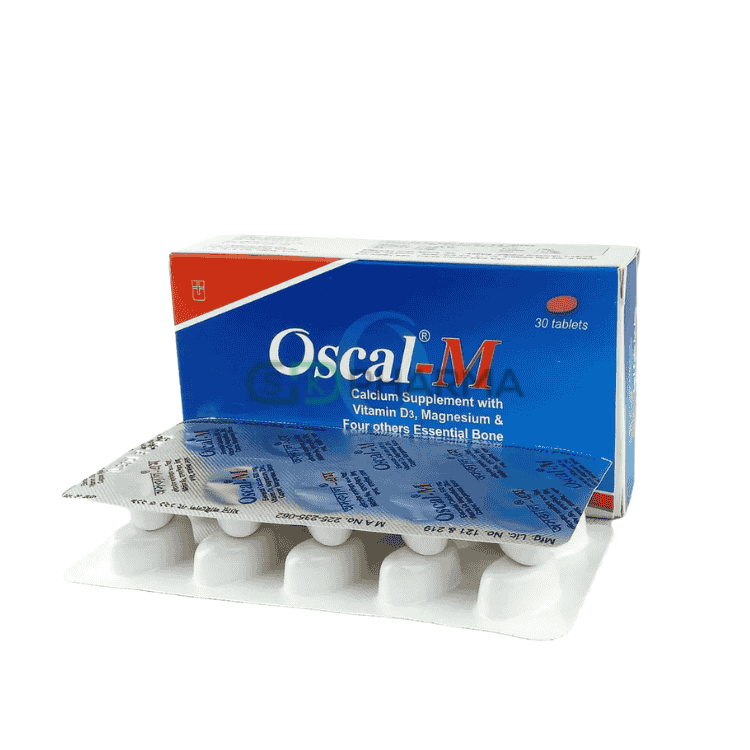 Oscal-M Tablet (Calcium + Vitamin D3 + Multimineral)