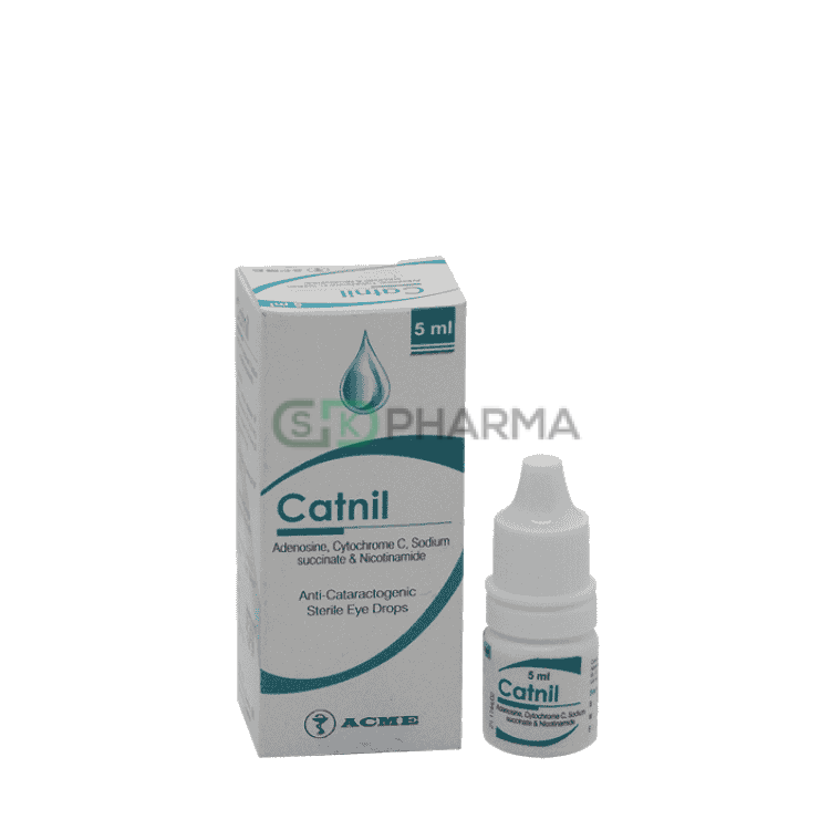 Catnil Eye Drop (2 mg+0.5 mg +0.6 mg+10 mg)/ml (Adenosine + Cytochrome-C + Sodium Succinate + Nicotinamide)