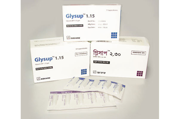 Glysup Suppository, Glycerin 1.15 gm