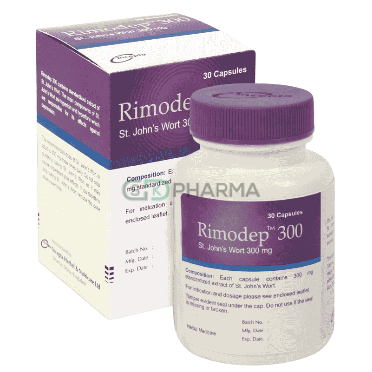 Rimodep Capsule 300 mg (St. John’s Wort)