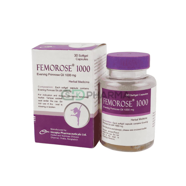 Femorose Capsule 1000 mg (Evening primrose oil)