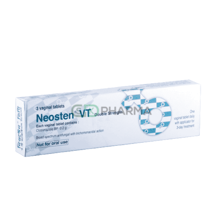 Neosten VT Vaginal Tablet 200 mg (Clotrimazole (Vaginal tablet))
