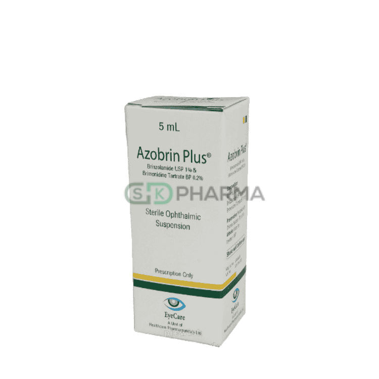 Azobrin Plus Suspension 1%+0.2% (Brinzolamide + Brimonidine Tartrate)