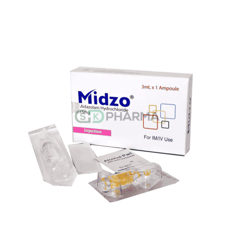 Midzo Injection 15 mg/3 ml (Midazolam)