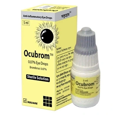 Ocubrom Ophthalmic Solution 5ml, Bromfenac Sodium 0.07%