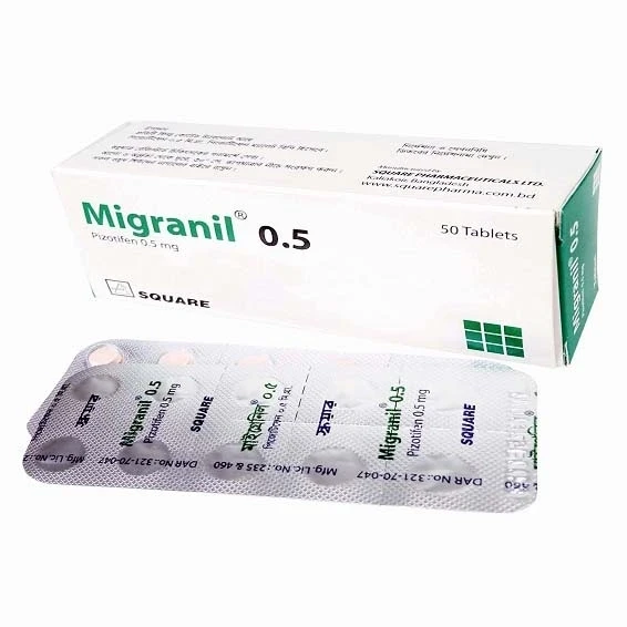 Migranil Tablet, Pizotifen 0.5 mg
