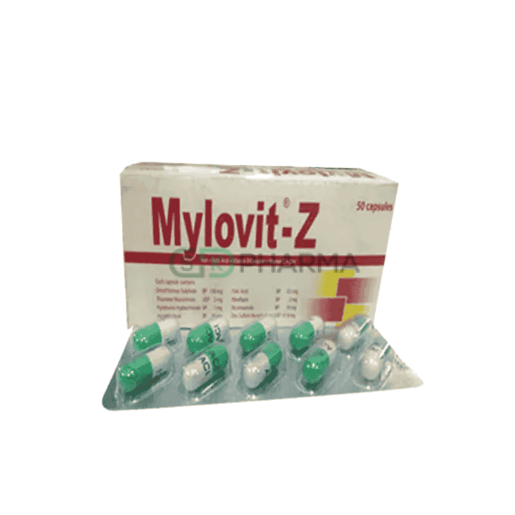 Mylovit-Z Capsule (Iron Polymaltose Complex + Folic Acid + Zinc + Vitamin B-Complex)