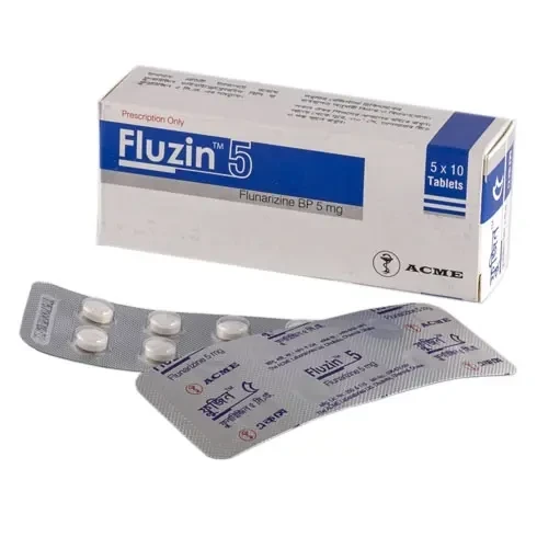 Fluzin Tablet (10 tablet Strip), Flunarizine 5 mg