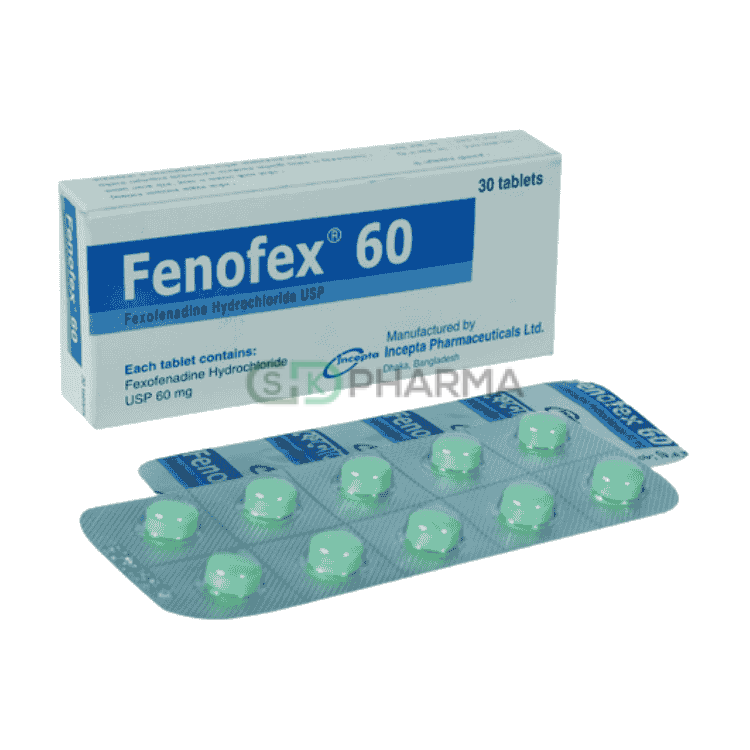 Fenofex Tablet 60 mg (Fexofenadine Hydrochloride)