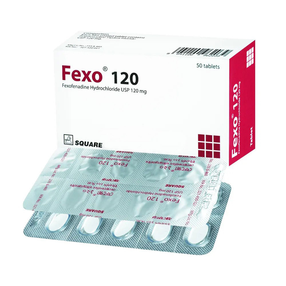 Fexo Tablet, Fexofenadine Hydrochloride 120 mg