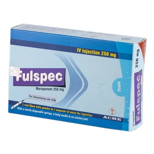 Fulspec IV Injection or Infusion 250 mg Vial, Meropenem Trihydrate 250 mg/vial