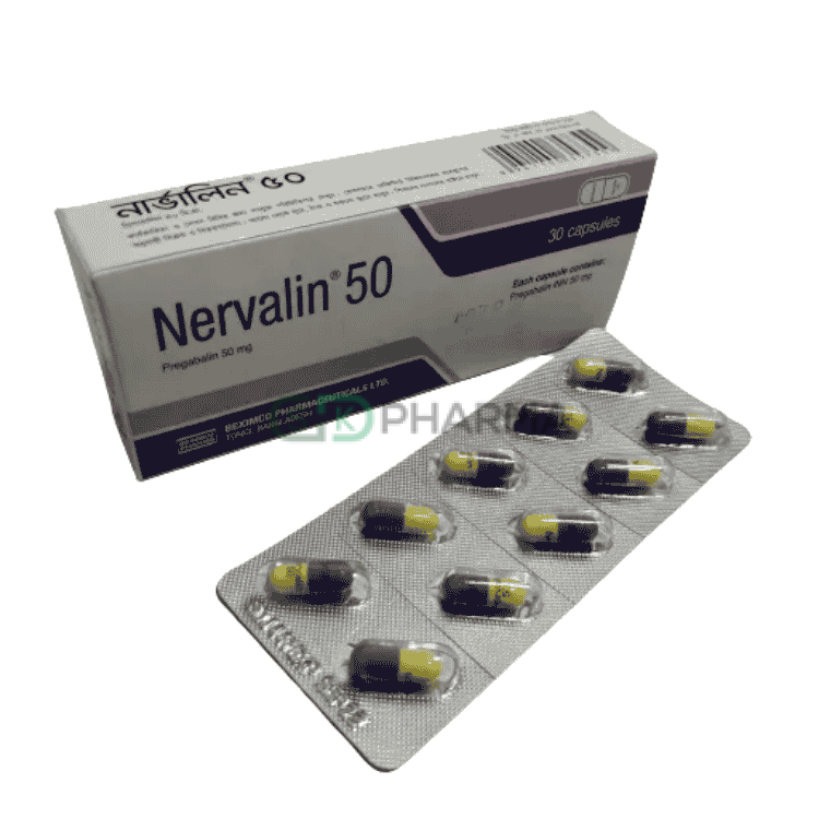 Nervalin Capsule 50 mg (Pregabalin)