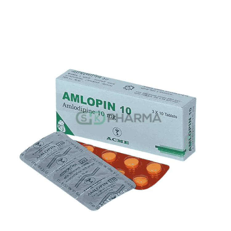 Amlopin Tablet 10 mg (Amlodipine Besilate)