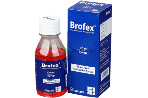Brofex Syrup 100 ml (Dextromethorphan Hydrobromide)