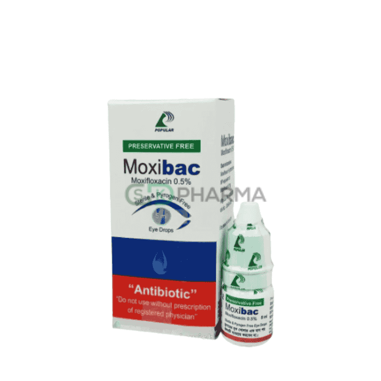 Moxibac Eye Drop 0.50% (Moxifloxacin Hydrochloride (Ophthalmic))