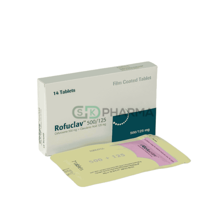 Rofuclav Tablet 500 mg+125 mg (Cefuroxime Axetil + Clavulanic Acid)