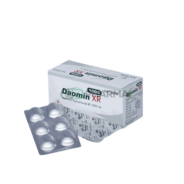 Daomin XR Tablet 1000 mg (Metformin Hydrochloride)