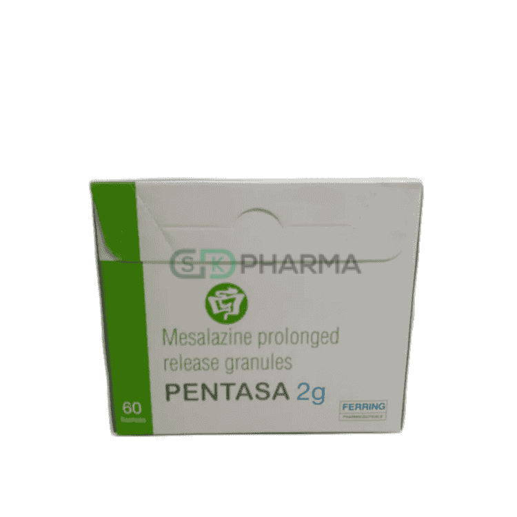 Pentasa Microgranules 2 gm/sachet (Mesalazine [5-aminosalicylic acid])