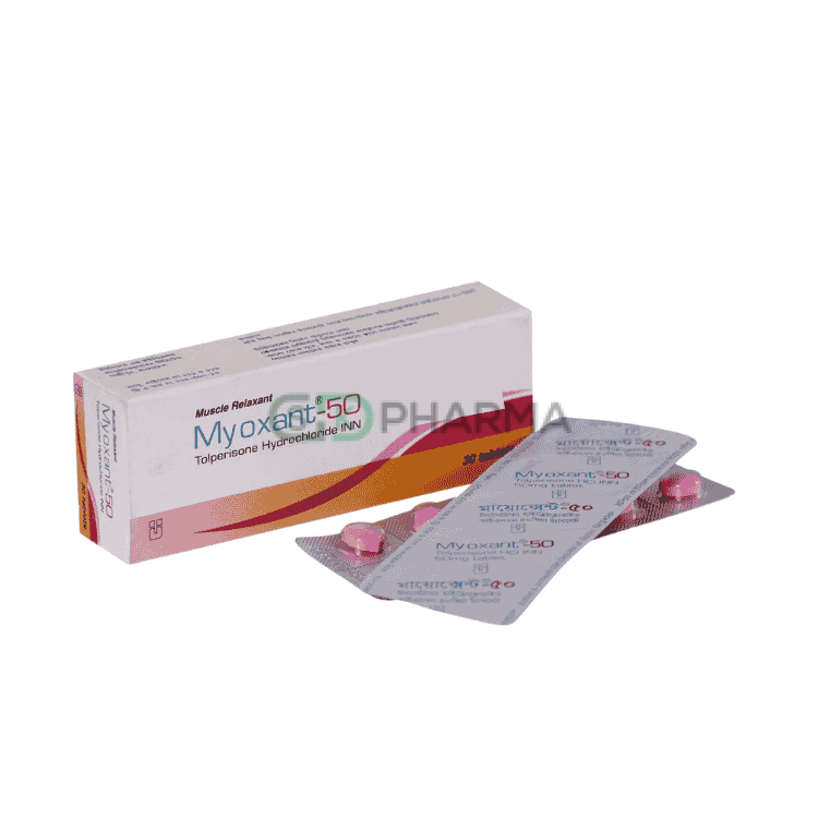 Myoxant Tablet 50 mg (Tolperisone Hydrochloride)