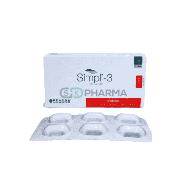 Simpli-3 Tablet 500 mg (Azithromycin Dihydrate)