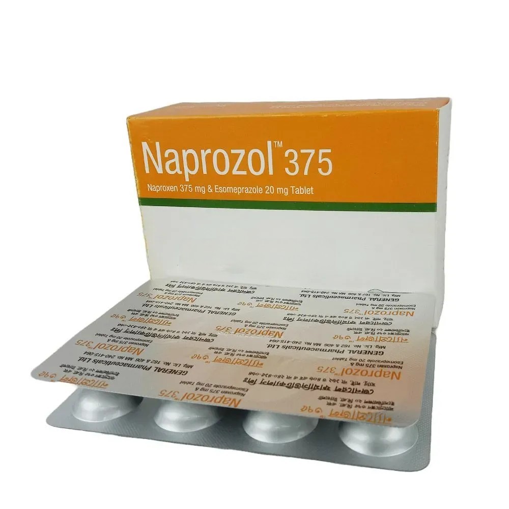 Naprozol Tablet (Delayed Release), Naproxen Sodium + Esomeprazole Magnesium 375 mg+20 mg