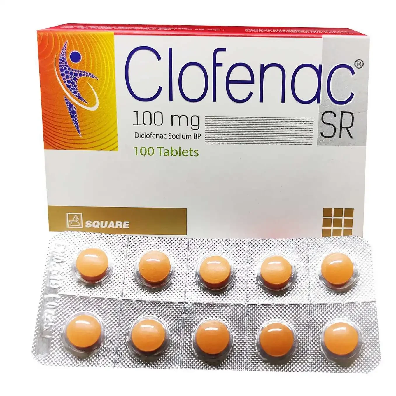Clofenac SR Tablet (Sustained Release) , Diclofenac Sodium 100 mg