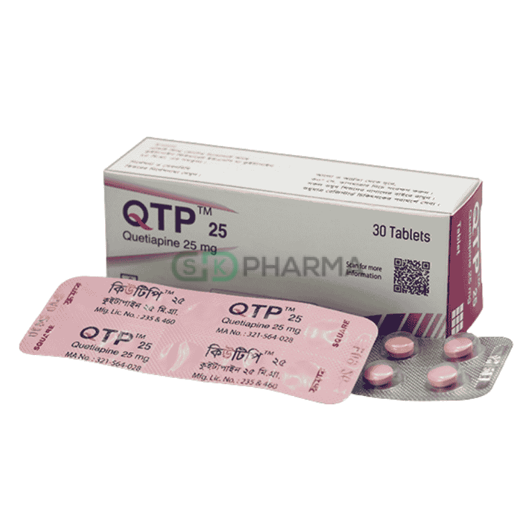 QTP Tablet 25 mg (Quetiapine Fumarate)