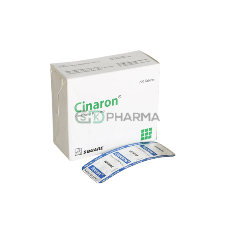 Cinaron Tablet 15 mg (Cinnarizine)